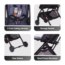 R for Rabbit Pocket Stroller Lite Baby Stroller | Travel Friendly Pre Installed Baby Stroller and Pram for Baby/Kids/Infants/Newborn | Stroller for Baby Boys & Girls of Age 0 to 3 Years