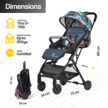 R for Rabbit Pocket Stroller Lite Baby Stroller | Travel Friendly Pre Installed Baby Stroller and Pram for Baby/Kids/Infants/Newborn | Stroller for Baby Boys & Girls of Age 0 to 3 Years