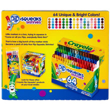 Crayola Pip-Squeaks Skinnies Washable Markers, 64 count, Great for Home or School, Perfect Art Tools