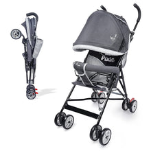 R for Rabbit Pixie Toddles Buggy and Stroller, Baby Stroller and Buggy for Baby, New Born, Kids - Buggy for Kids, Travel Friendly Portable Easy Foldable and Carry, Kids Age 6-36 Months(Black Grey)
