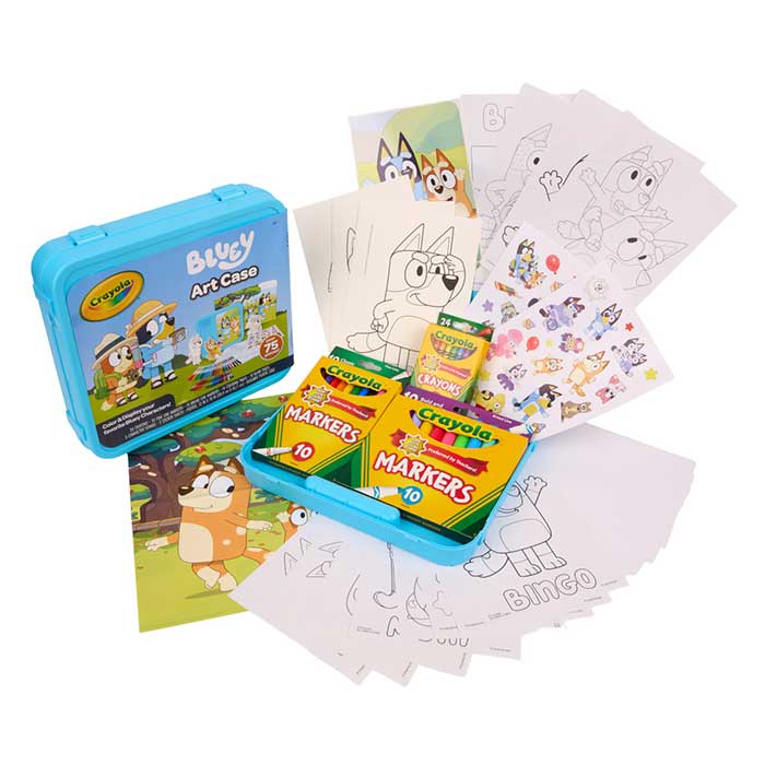 Bluey Create & Color Art Case