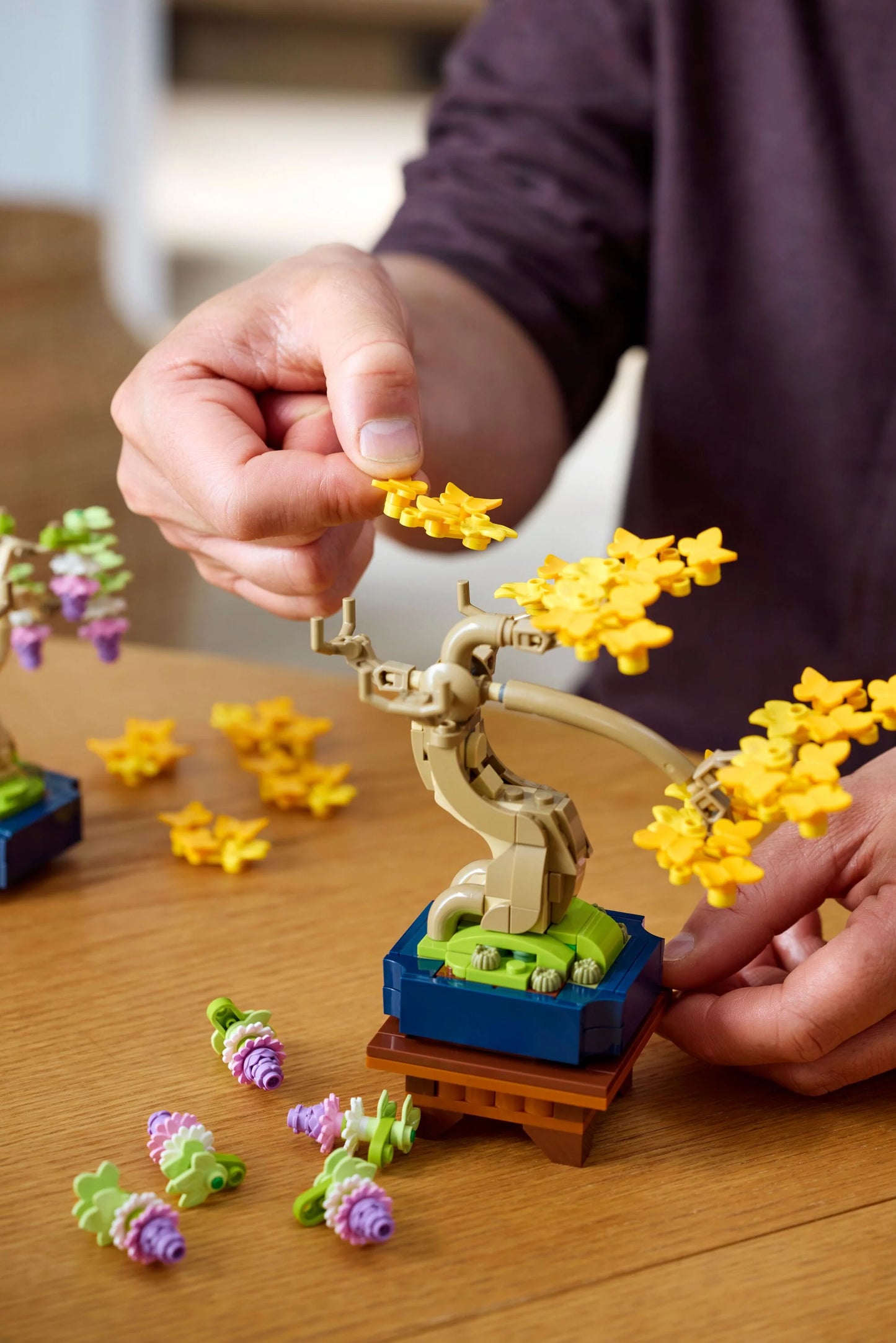 Botanicals Mini Bonsai Trees Plant Decor for Adults 10373 Building Kit