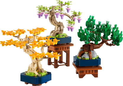 Botanicals Mini Bonsai Trees Plant Decor for Adults 10373 Building Kit