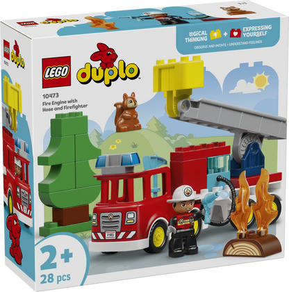 LEGO DUPLO Town Fire Truck with Hose and Firefighter 10473