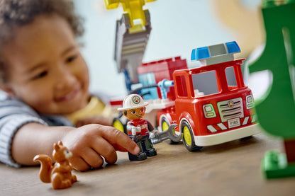LEGO DUPLO Town Fire Truck with Hose and Firefighter 10473