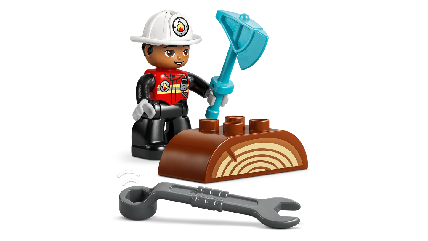 LEGO DUPLO Town Fire Truck with Hose and Firefighter 10473