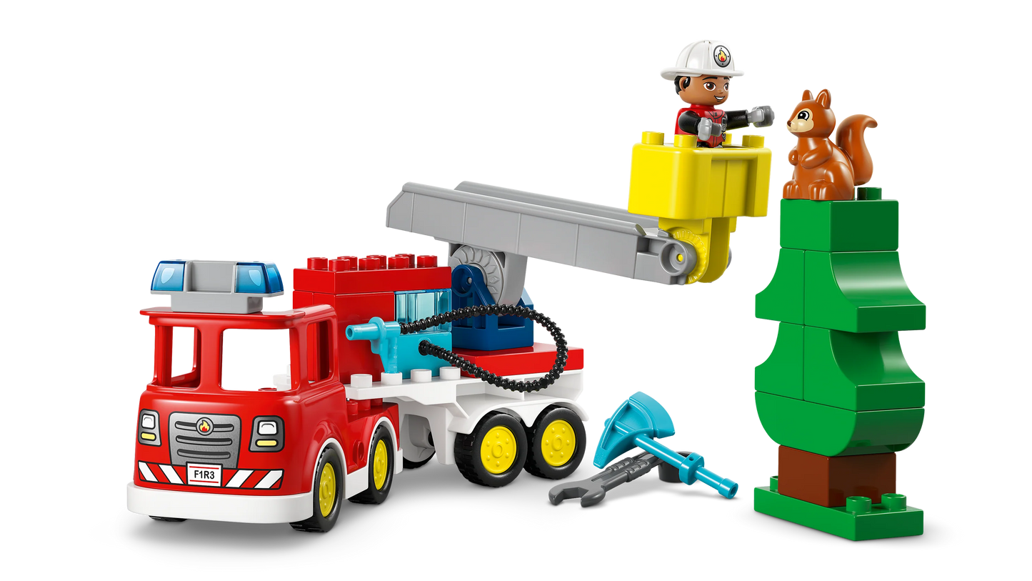 LEGO DUPLO Town Fire Truck with Hose and Firefighter 10473