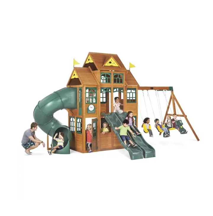 KidKraft Falcon Ridge Wooden Swing Set / Playset