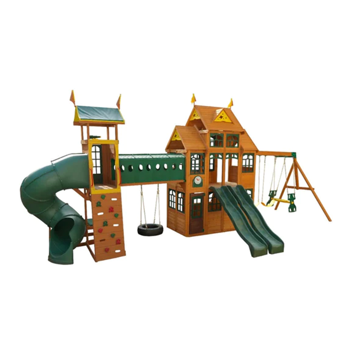 KidKraft Bear Cave Lodge Swing Set / Playset