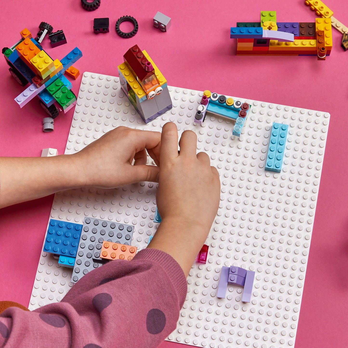 Classic White Baseplate 11026 Building Kit for Kids (1 Piece)