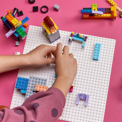 Classic White Baseplate 11026 Building Kit for Kids (1 Piece)