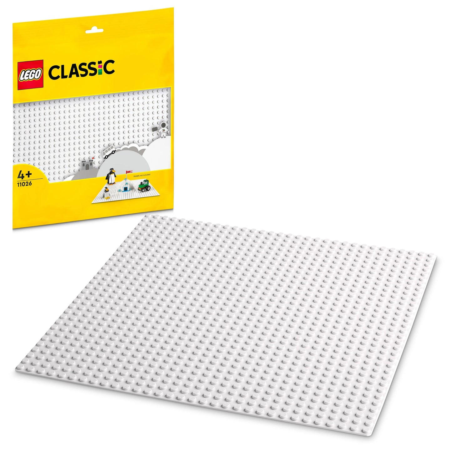 Classic White Baseplate 11026 Building Kit for Kids (1 Piece)