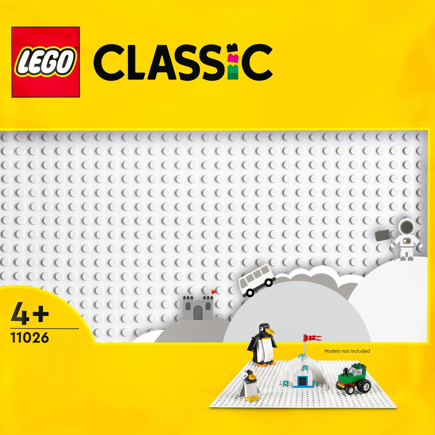 Classic White Baseplate 11026 Building Kit for Kids (1 Piece)