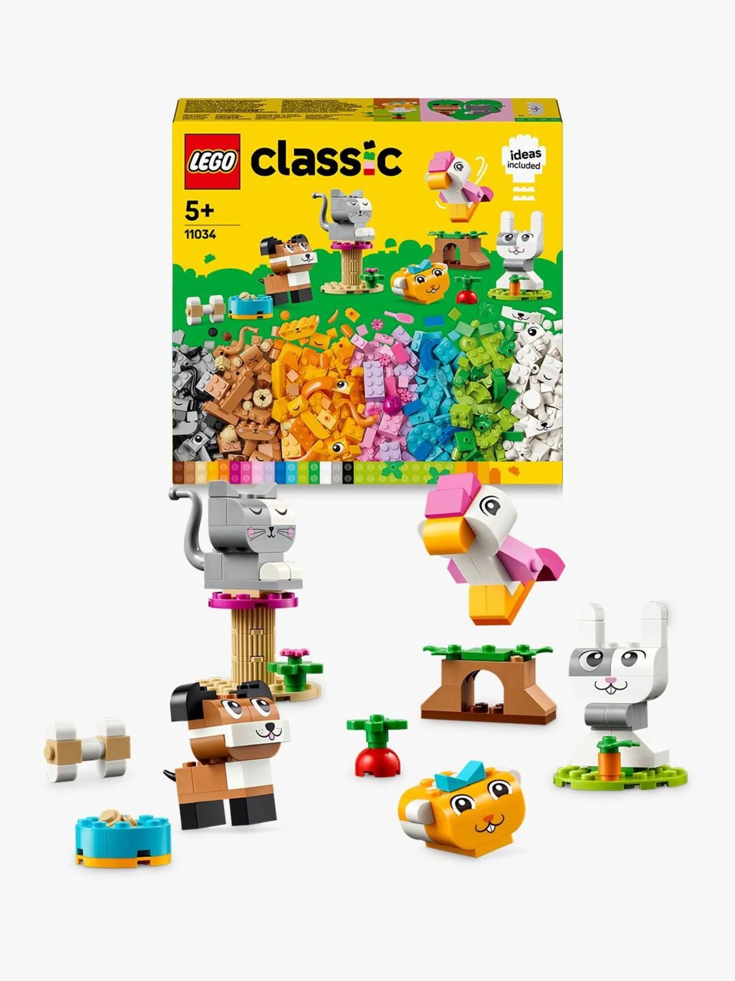 Classic Creative Pets Buildable Animal Toy 11034 Building Kit (450 Pieces)