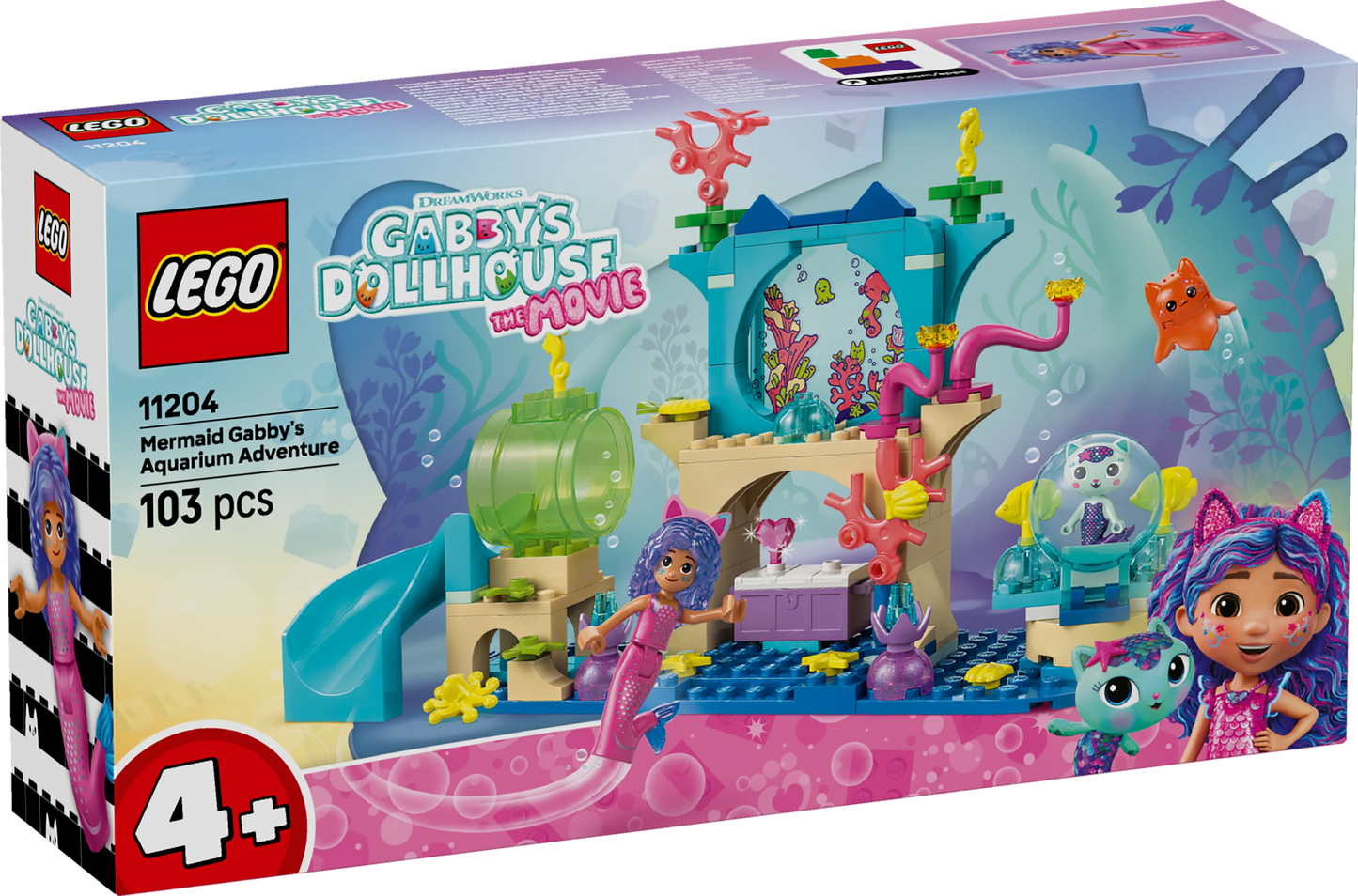 Gabby’s Dollhouse Mermaid Gabby’s Aquarium Adventure Animal Toy 11204 Building Kit