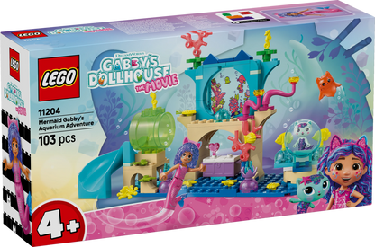 Gabby’s Dollhouse Mermaid Gabby’s Aquarium Adventure Animal Toy 11204 Building Kit