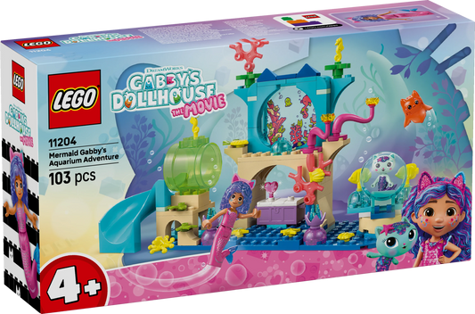 Gabby’s Dollhouse Mermaid Gabby’s Aquarium Adventure Animal Toy 11204 Building Kit