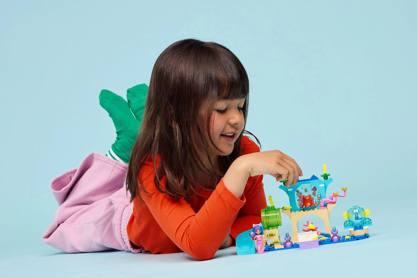 Gabby’s Dollhouse Mermaid Gabby’s Aquarium Adventure Animal Toy 11204 Building Kit