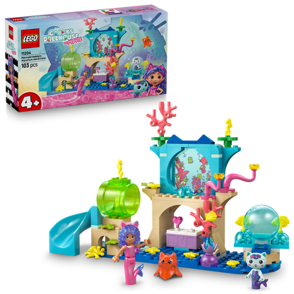 Gabby’s Dollhouse Mermaid Gabby’s Aquarium Adventure Animal Toy 11204 Building Kit