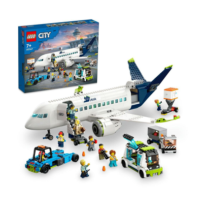 LEGO City Passenger Airplane 60367 Building Toy Set (930 Pieces)