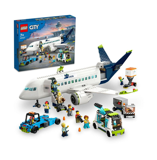 LEGO City Passenger Airplane 60367 Building Toy Set (930 Pieces)