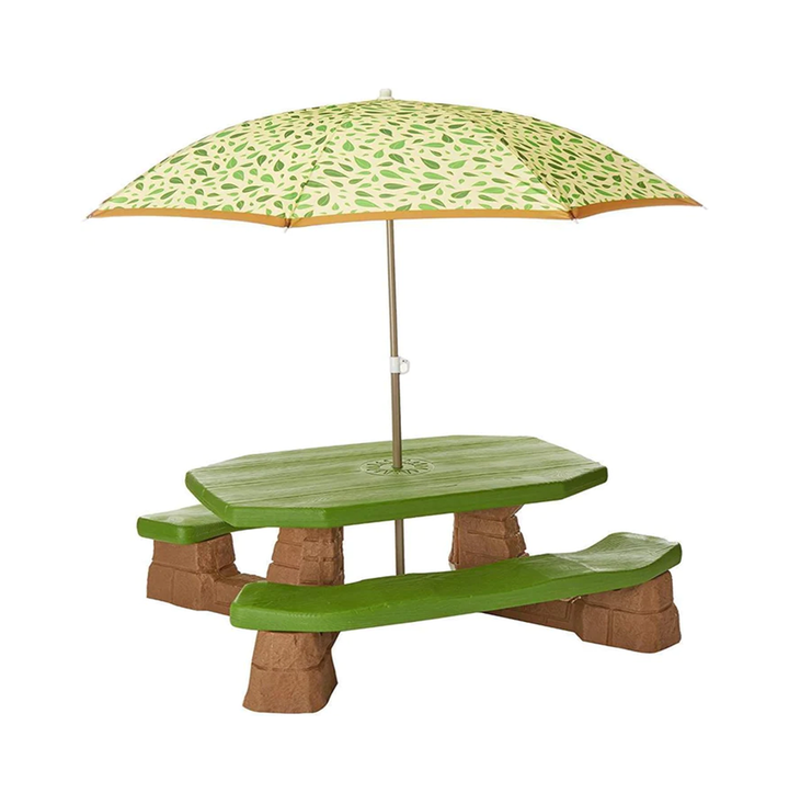 Step2 Picnic Table With Umbrella, Bright