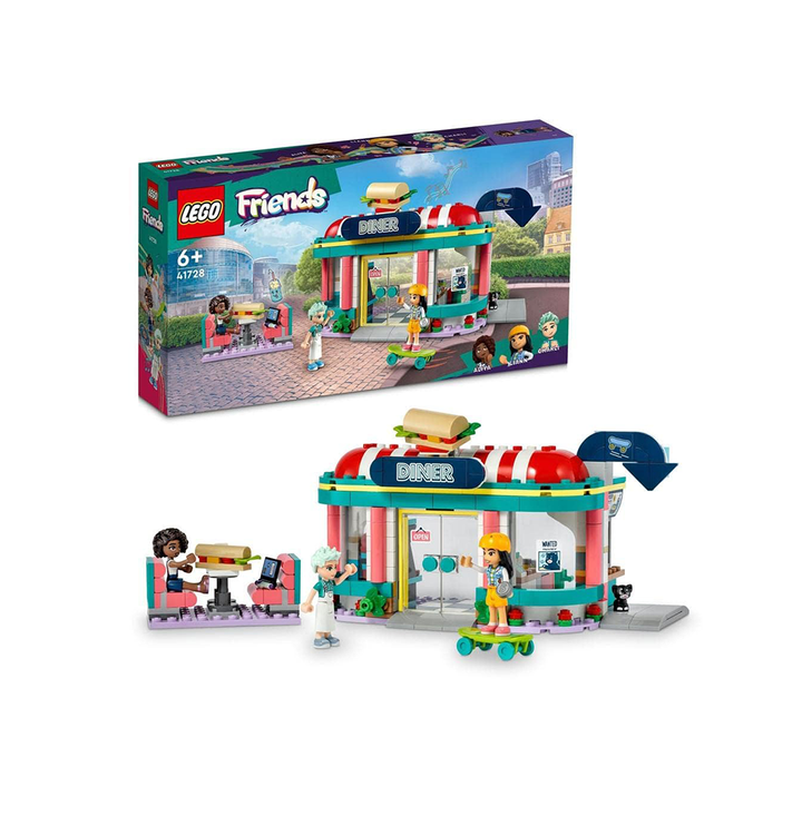 LEGO Friends Heartlake Downtown Diner 41728 Building Toy Set (346 Pieces)