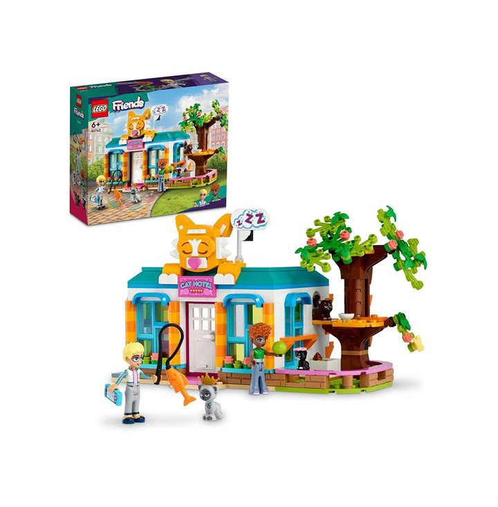 LEGO Friends Cat Hotel 41742 Building Toy Set (445 Pieces)