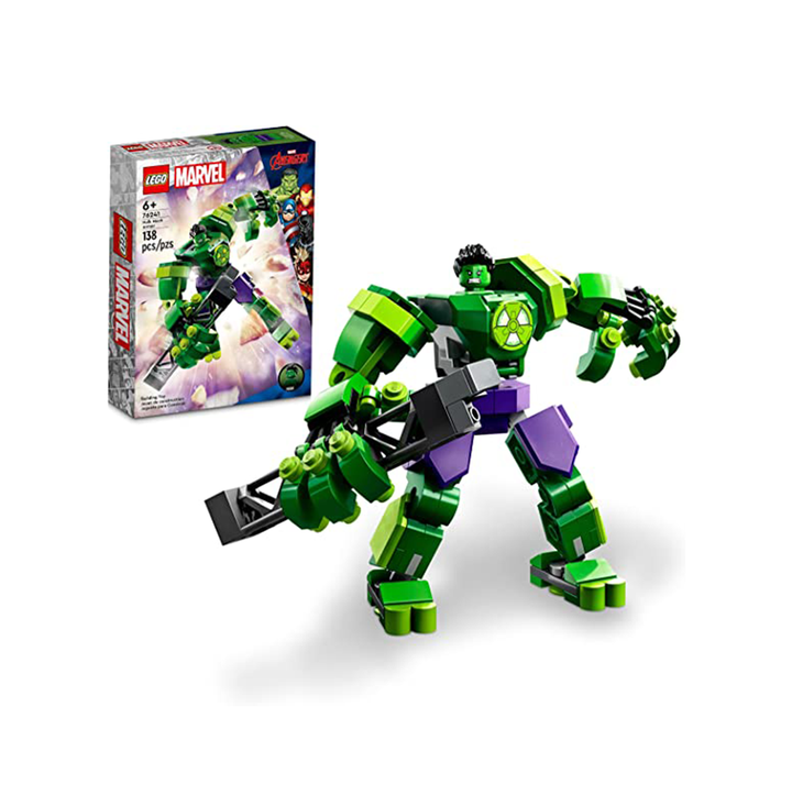 LEGO Marvel Hulk Mech Armor 76241, Avengers Action Figure Set, Collectable Super Hero Buildable Toys for Boys and Girls Ages 6 Plus, Gift Idea