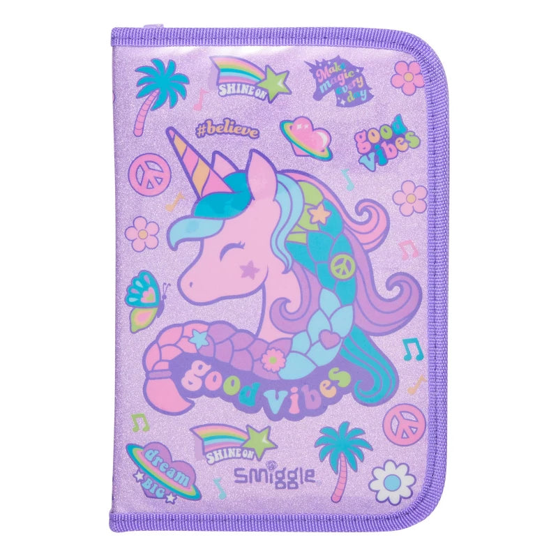 Smiggle All-in-One Kids Stationery Set – School Pencil, Colouring and Writing Kit - UNICORN