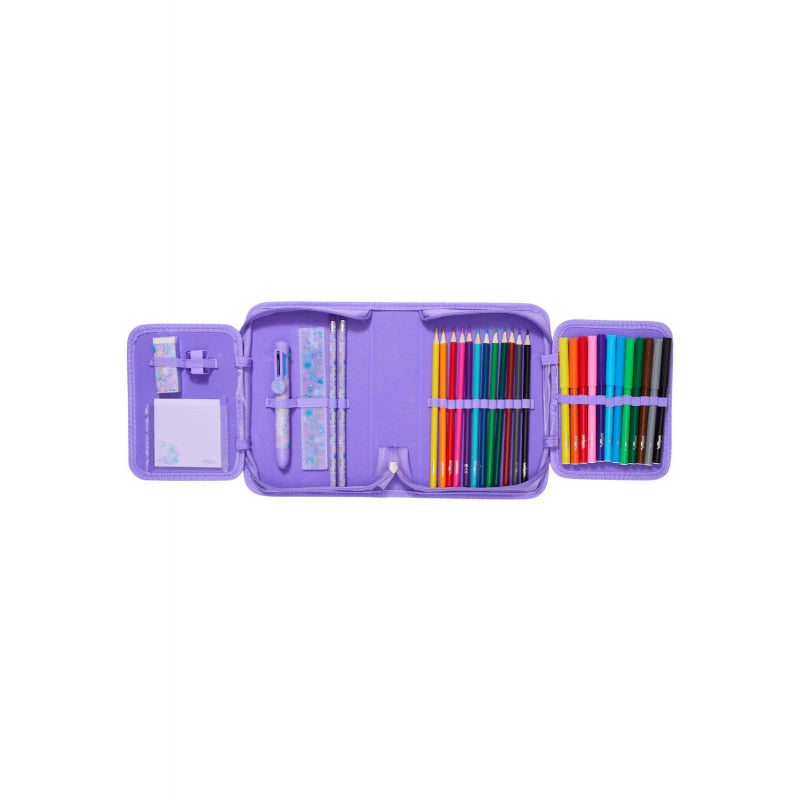 Smiggle All-in-One Kids Stationery Set – School Pencil, Colouring and Writing Kit - UNICORN