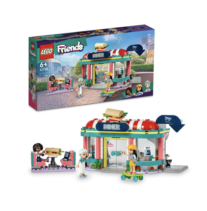 LEGO Friends Heartlake Downtown Diner 41728 Building Toy Set (346 Pieces)