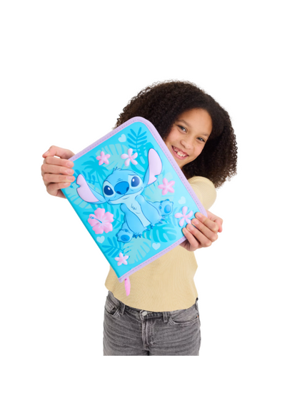 Smiggle All-in-One Kids Stationery Set – School Pencil, Colouring and Writing Kit - STITCH