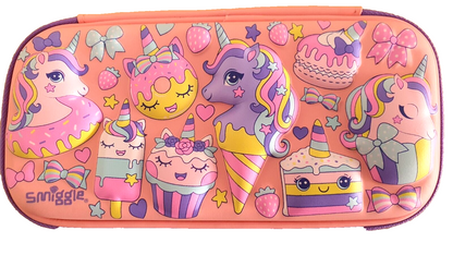 Smiggle Compact Hardtop Pencil Case for Kids - Unicorn