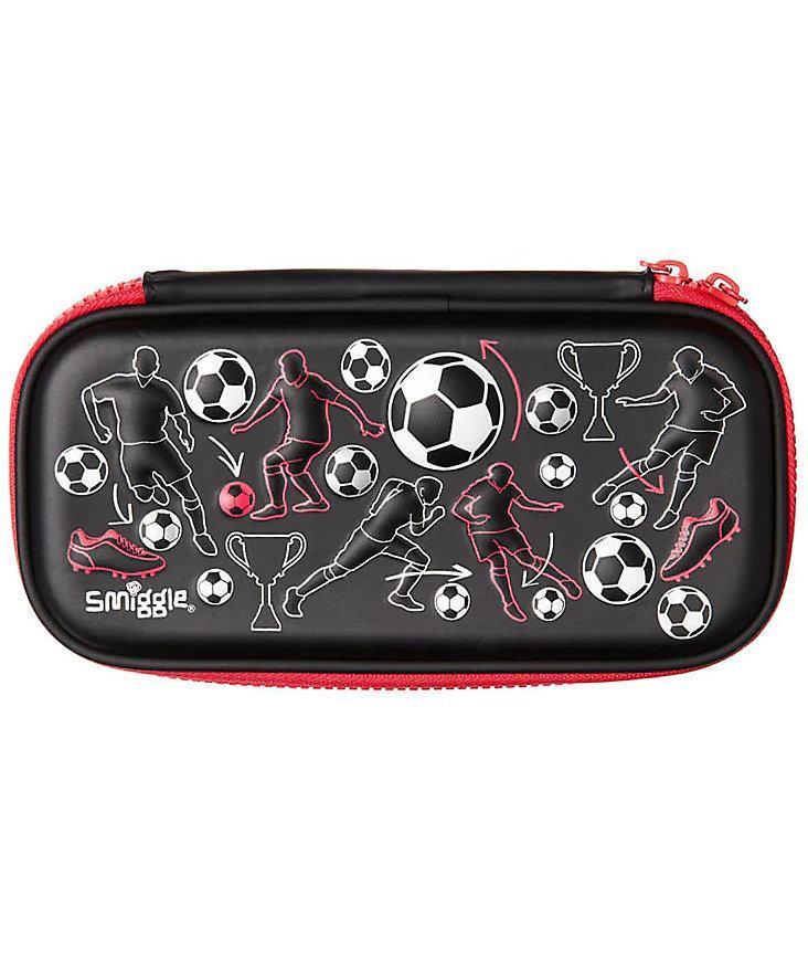 Smiggle Compact Hardtop Pencil Case for Kids - Football