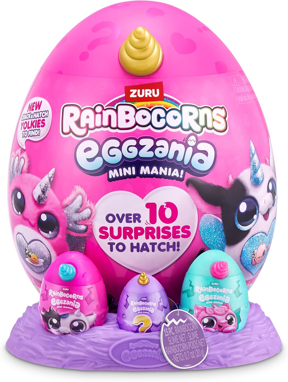 Rainbocorns Eggzania Mini Mania, 10 surprise