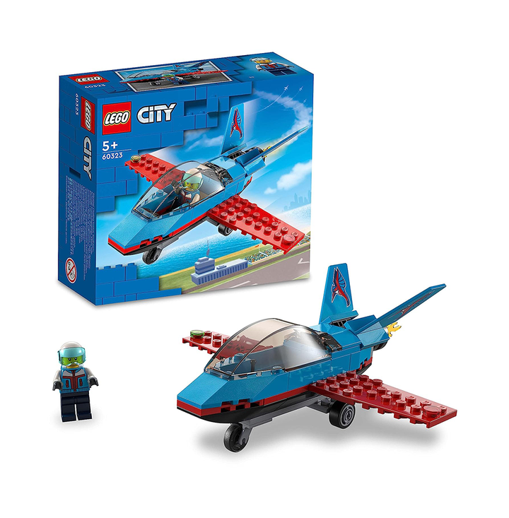 LEGO City Stunt Plane 60323 Building Kit (59 Pieces)