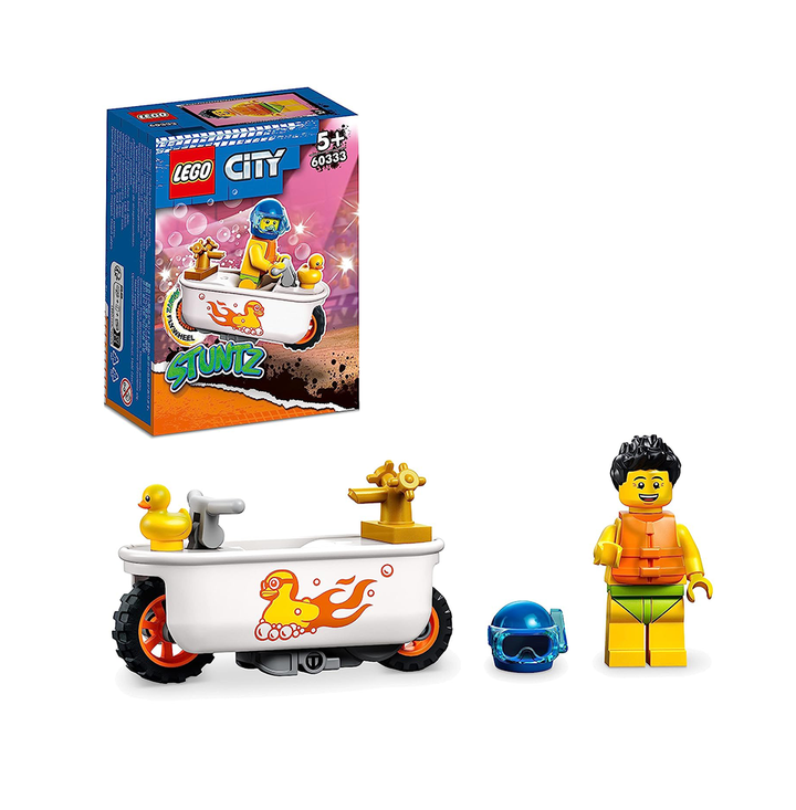 LEGO City Bathtub Stunt Bike 60333 Building Kit (14 Pieces)