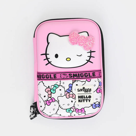 Smiggle Hardcase Pencil Case for Kids - Hello Kitty