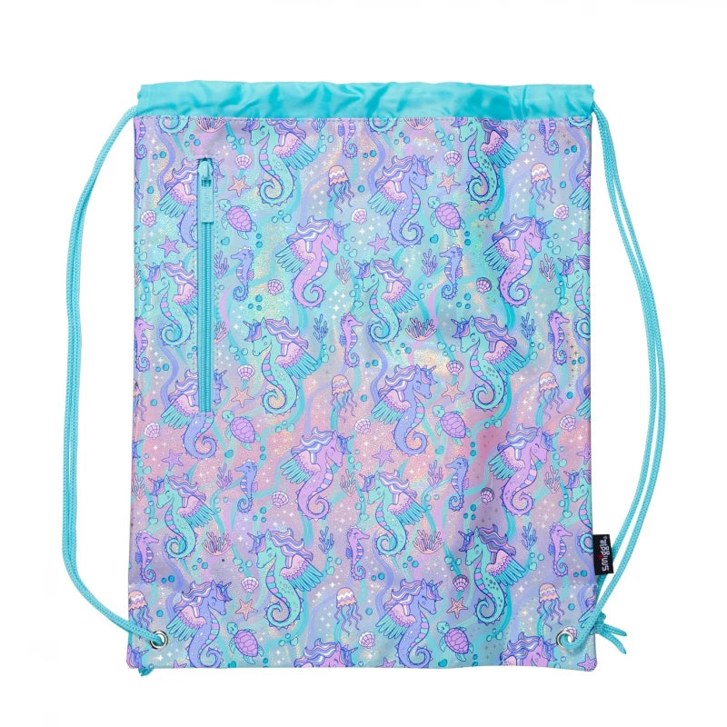 Smiggle Swimming Drawstring Backpack for Kids - Seahorse