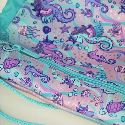 Smiggle Swimming Drawstring Backpack for Kids - Seahorse