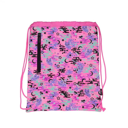 Smiggle Swimming Drawstring Backpack for Kids - Pink Cat