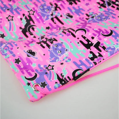 Smiggle Swimming Drawstring Backpack for Kids - Pink Cat