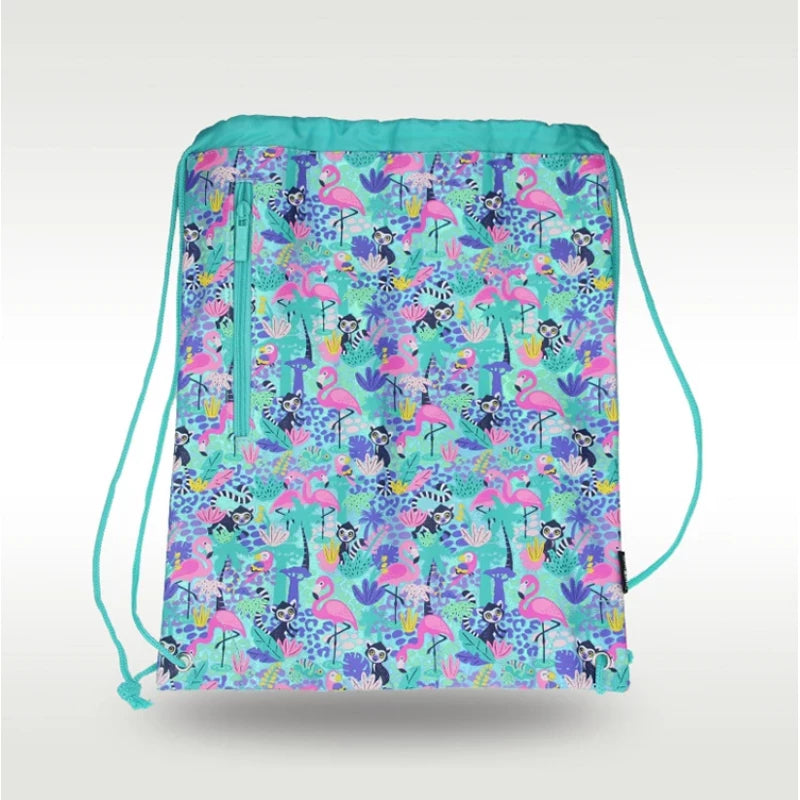 Smiggle Swimming Drawstring Backpack for Kids - Flamingo