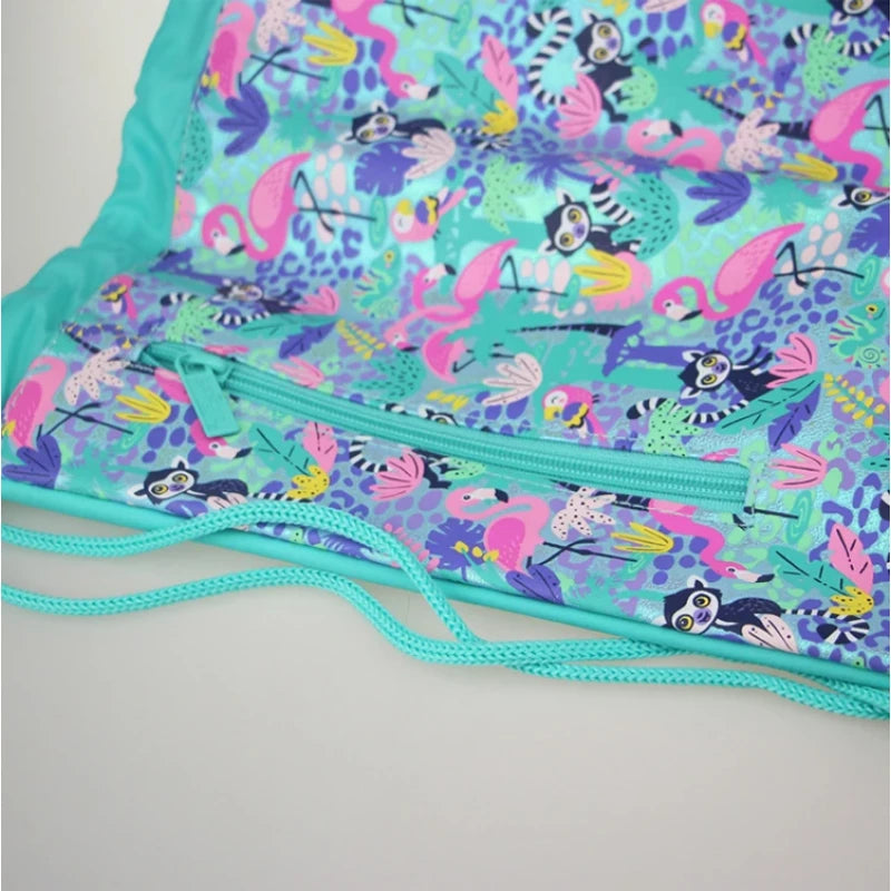 Smiggle Swimming Drawstring Backpack for Kids - Flamingo