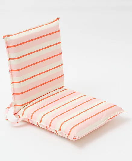 Folding Seat Summer Stripe Strawberry Sorbet