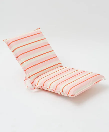 Folding Seat Summer Stripe Strawberry Sorbet