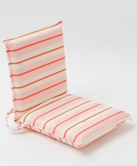 Folding Seat Summer Stripe Strawberry Sorbet