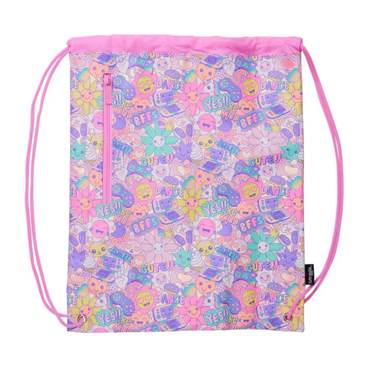 Smiggle Swimming Drawstring Backpack for Kids - Flowers