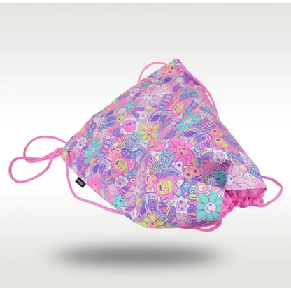 Smiggle Swimming Drawstring Backpack for Kids - Flowers